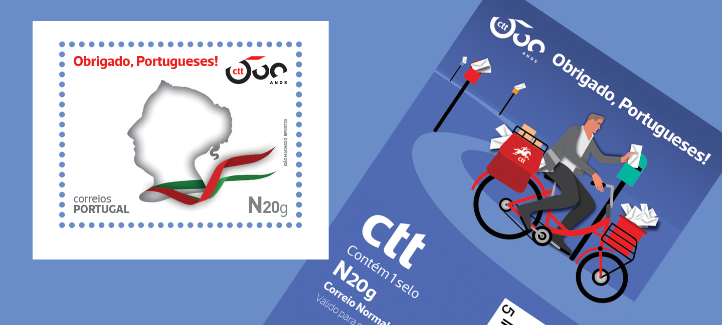 Emissão de selos de agradecimento ao Portugueses.