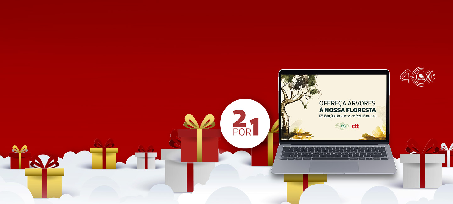 Neste Natal por cada kit digital que comprar, plantamos 2 árvores.